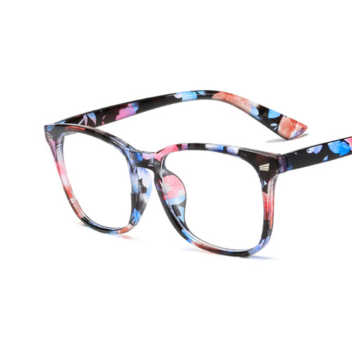 Classic fashion retro rice nail flat mirror Korean version anti-blue light 8082 glasses frame personalized trendy men's glasses frame