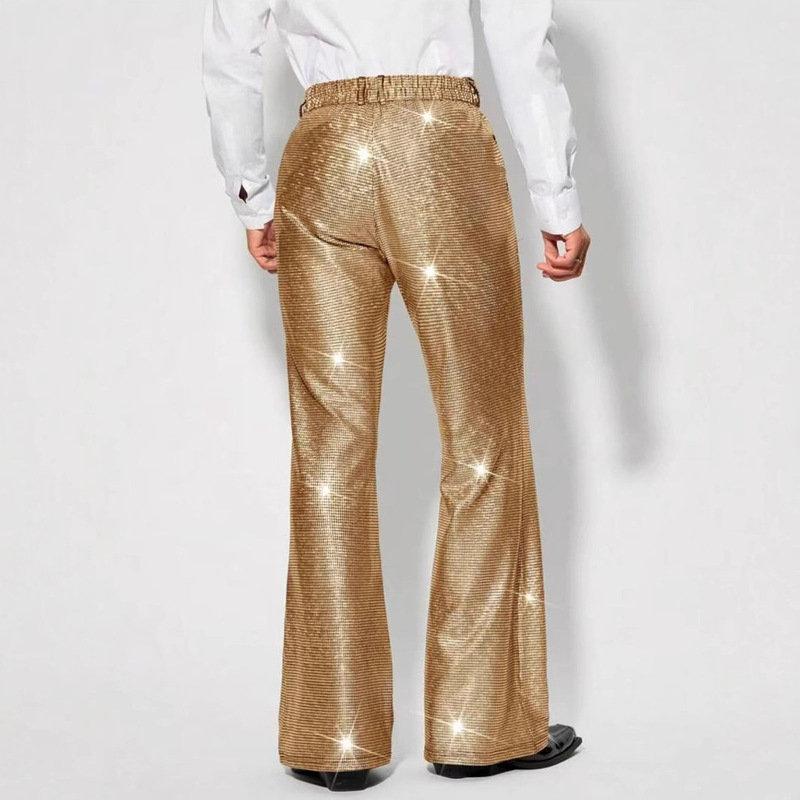 Cross-Border European and American Sequin Plaid Pants New Evening Performance Casual Pants Mid-Waist Performance Dress Bottoms Cross-Border European and American Sequin Plaid Pants New Evening Performance Casual Pants Mid-Waist Performance Dress Bottoms