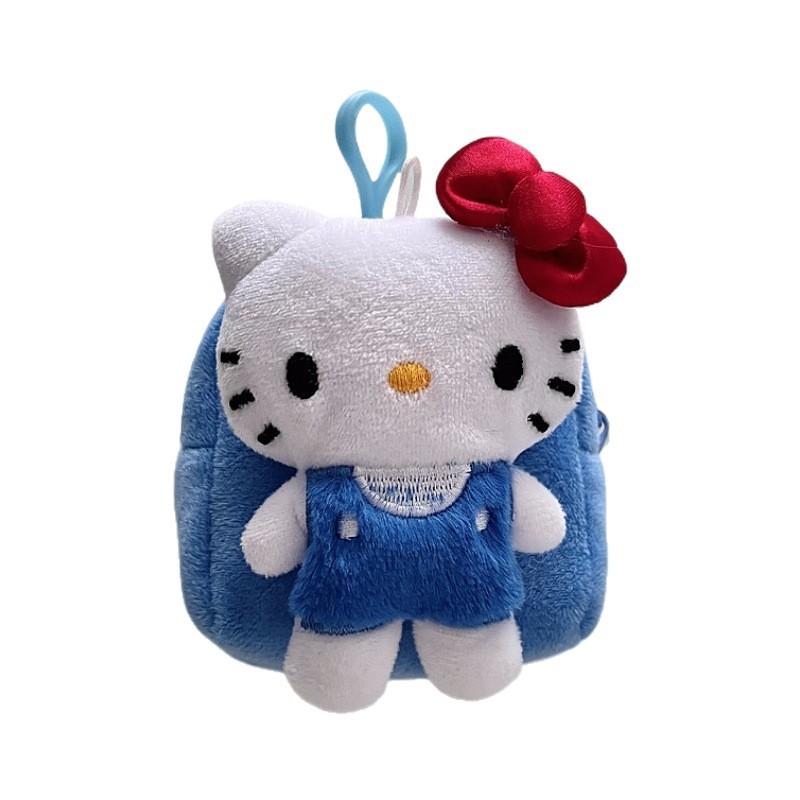 漫画ハロー KT 猫小銭入れぬいぐるみポータブルカードホルダー外出収納キーホルダーミニバッグ|undefined