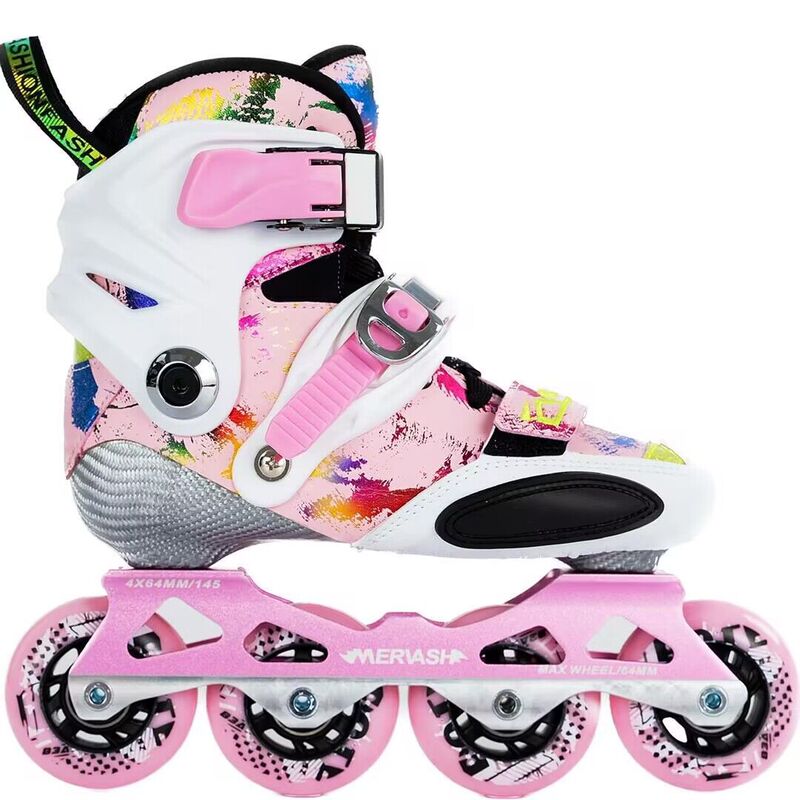 Children's Carbon Fiber Flat Skate Shoes Gt Roller Skates Baby Ice Skates Training Roller Skating Class Special Shoes Inline Skates