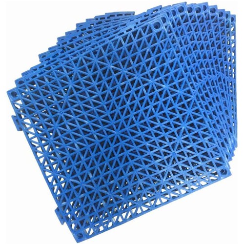 Bathroom swimming pool thickened PVC hollow breathable water-proof anti-slip floor mat kitchen pool courtyard assembled cutting mat