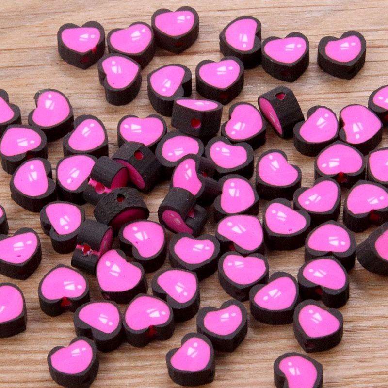 27 color mezclado suave cerámica Punch pieza animal fruta amor perlas DIY niños collar pulsera