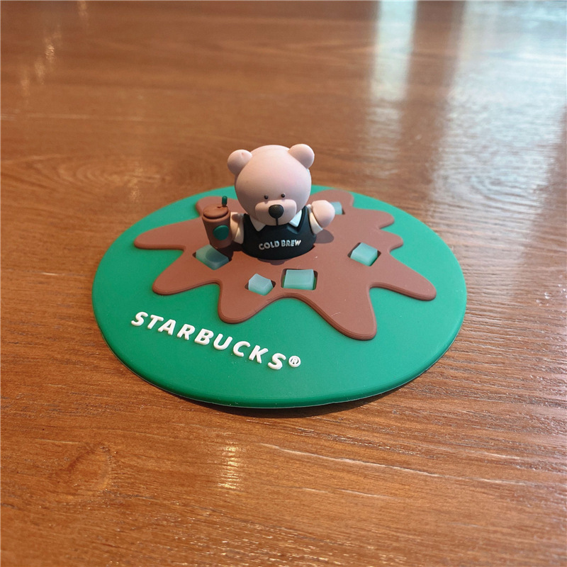 老虎硅胶杯盖咖啡杯防尘盖子卡通松鼠圆形杯盖陶瓷杯盖配件|undefined