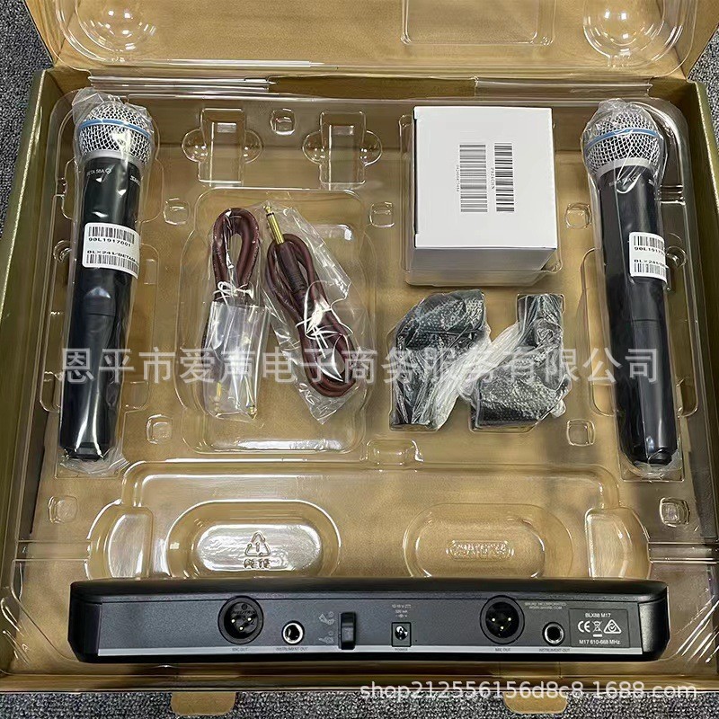 BLX288 beta58a inalámbrico un arrastre dos bobina móvil micrófono rendimiento en el escenario canto profesional de mano transfronteriza comercio exterior