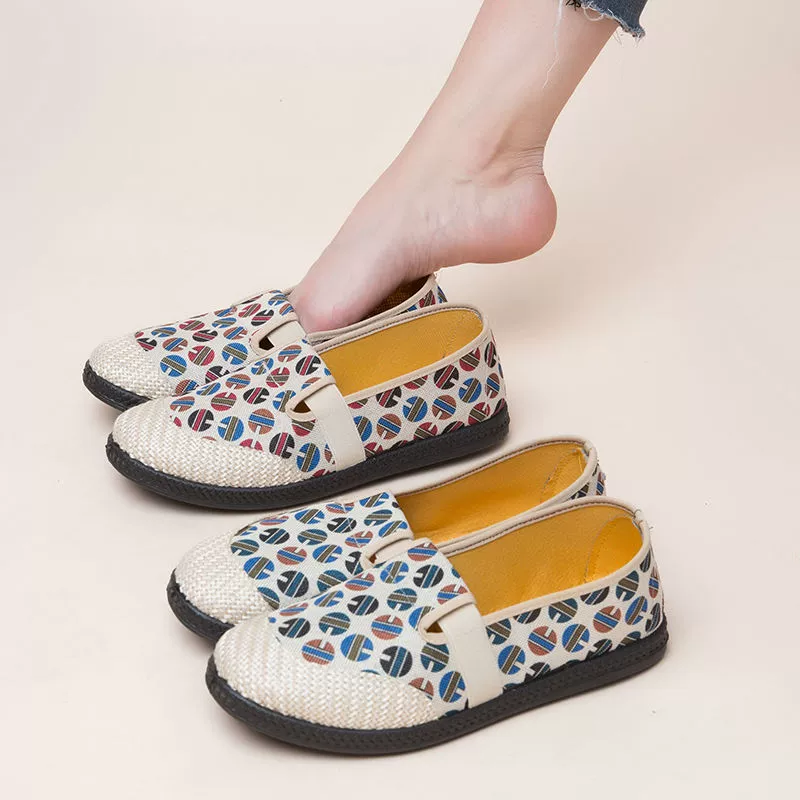 Весенне-осенние женские туфли на плоской подошве, легкая Свободная рабочая обувь, удобная обувь из дышащей ткани, женская обувь для мам