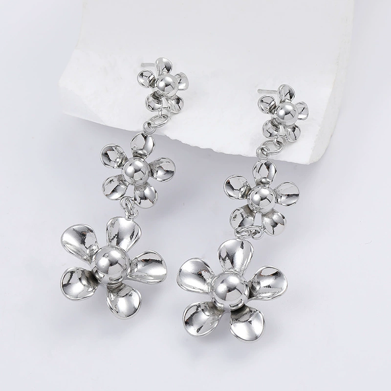 (Cross-border trading), earrings, flowered, European style