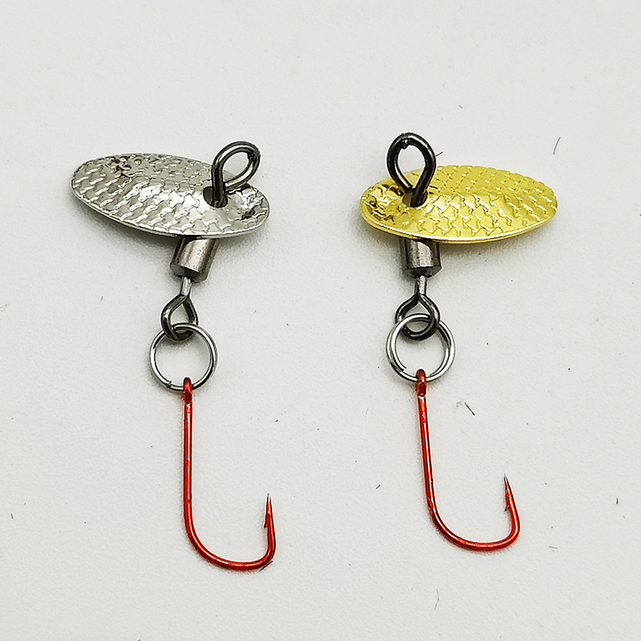 Flying melon seeds sequins modified sleeve hook fishing group horse mouth white fly hook road micro sequins red sleeve fish hook