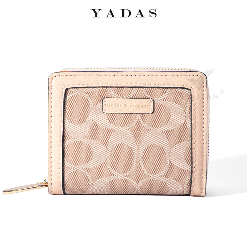 Yadas de las mujeres billetera al por mayor de impresión ovalada clásica corta pequeña de dos veces monedero de la moda transfronteriza cartera