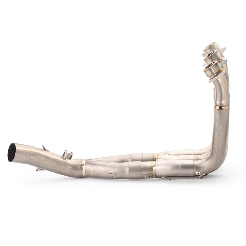 Suitable for Yamaha R6 modified stainless steel front section 2006-2016 motorcycle front section exhaust pipe