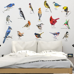 廠家貨源多款樹枝小鳥喜鵲卡通牆貼畫客廳臥室兒童房裝飾壁畫A-31