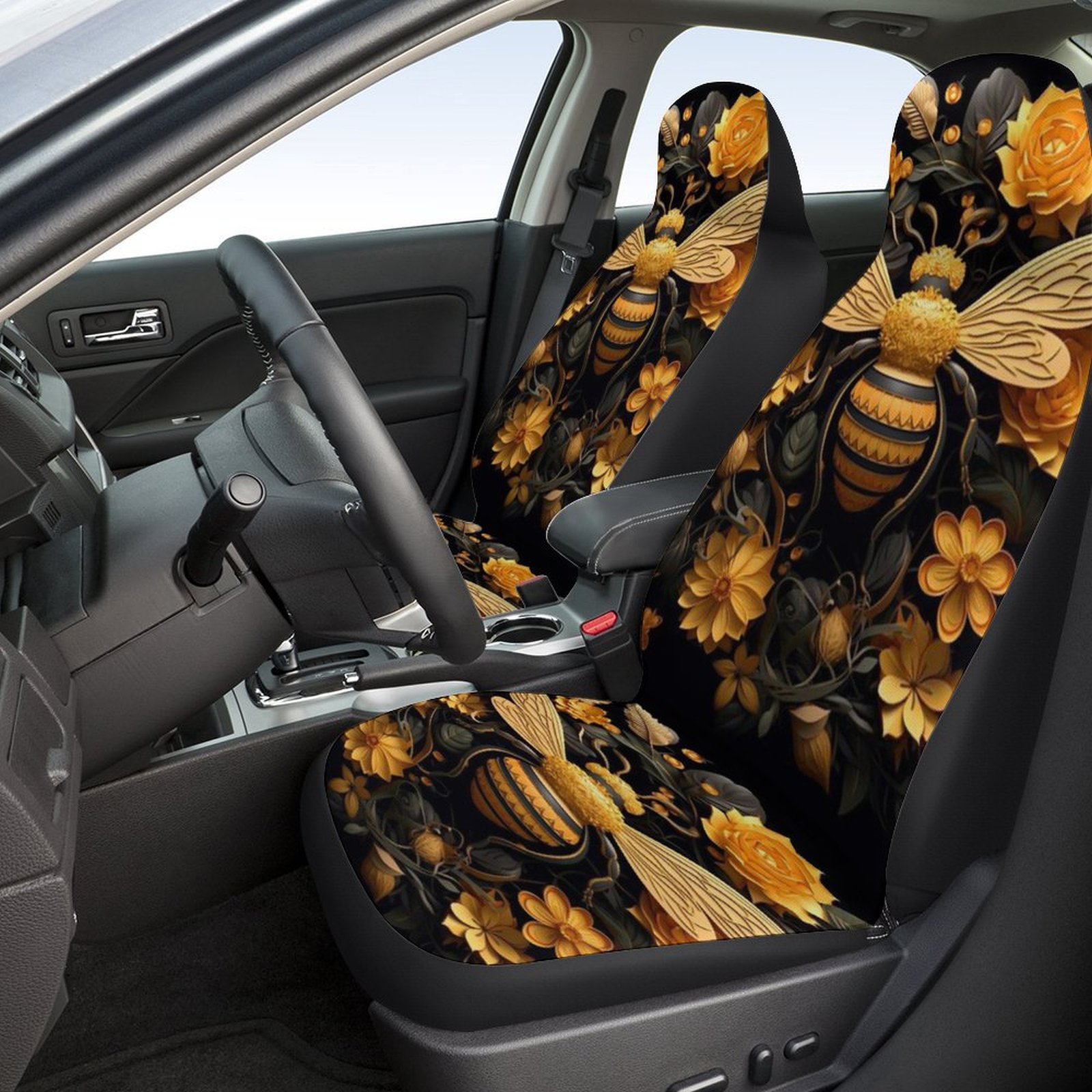 Cover Four – Universal Universal seat cover - bee-yellow