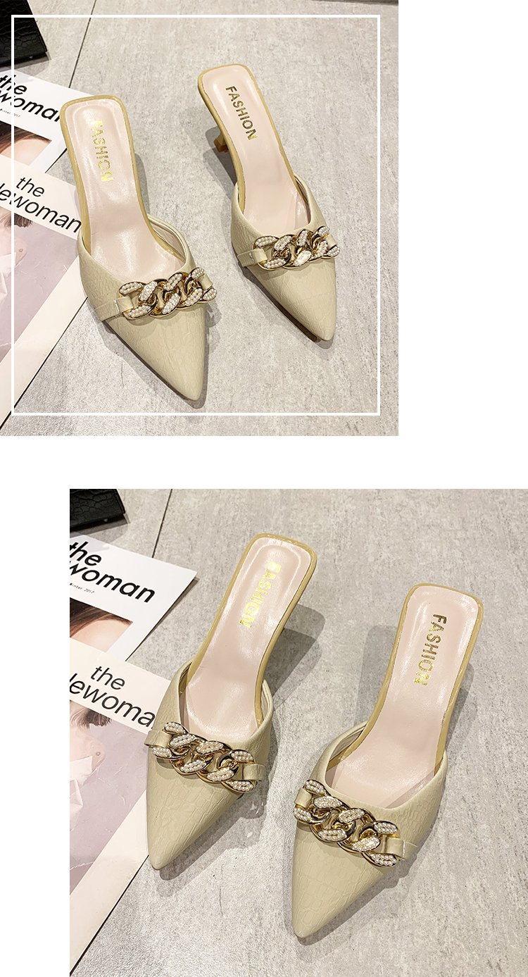 Women's Elegant Solid Color Point Toe Fashion Sandals display picture 11
