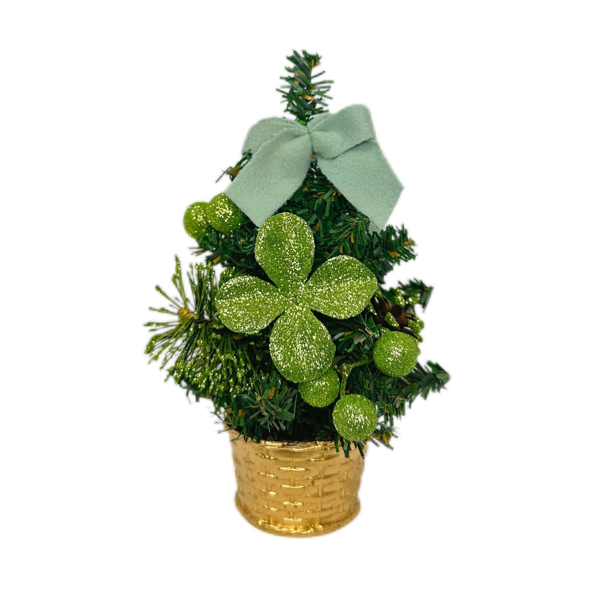 Transfronterizos nueva decoración de Navidad mini escritorio pequeño árbol de Navidad pequeño conjunto de decoraciones de pvc diseño de escena