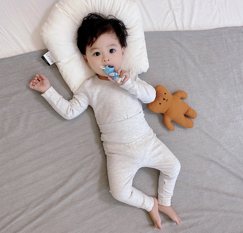 Colored cotton high waist-grey