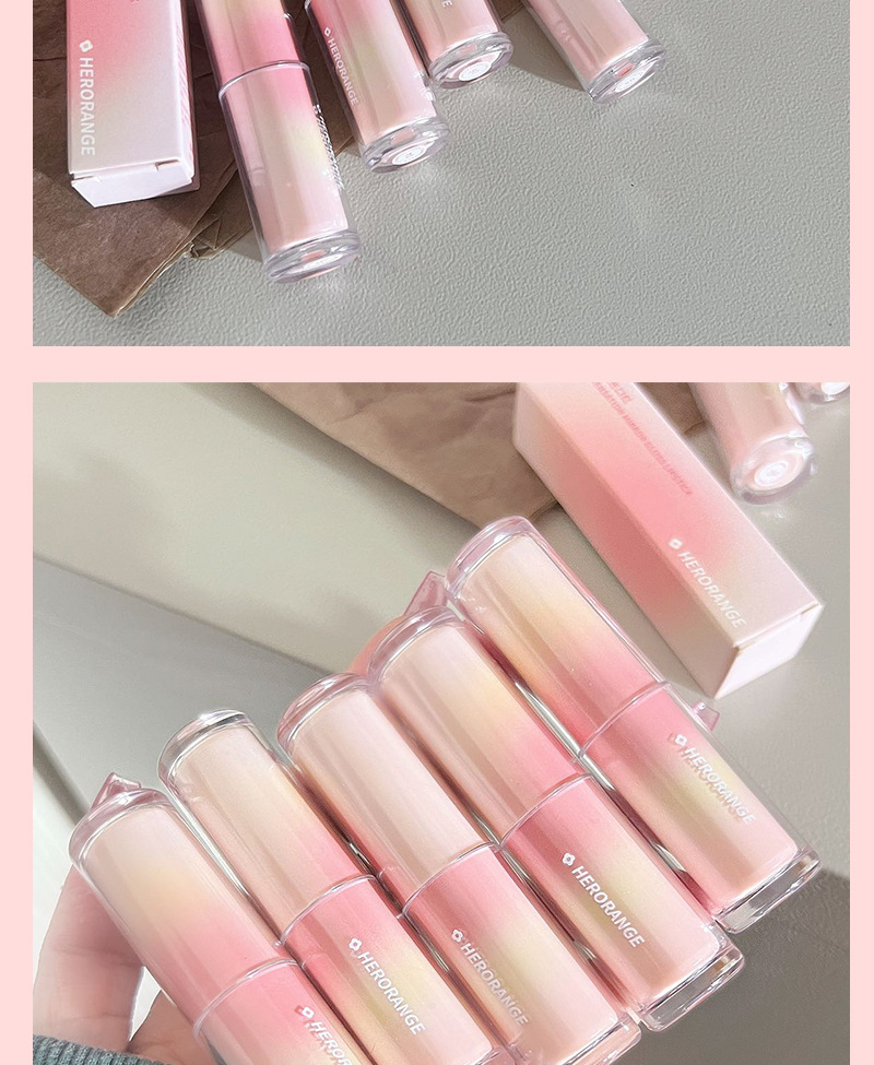 Herorange Glossy Mirror Lipstick Moisturizing Hydrating Glaze_voghion.com