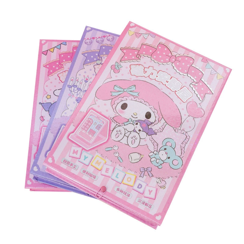 三丽鸥 Cartoon children's three dimensional fridge magnet, does not require cutting, handmade