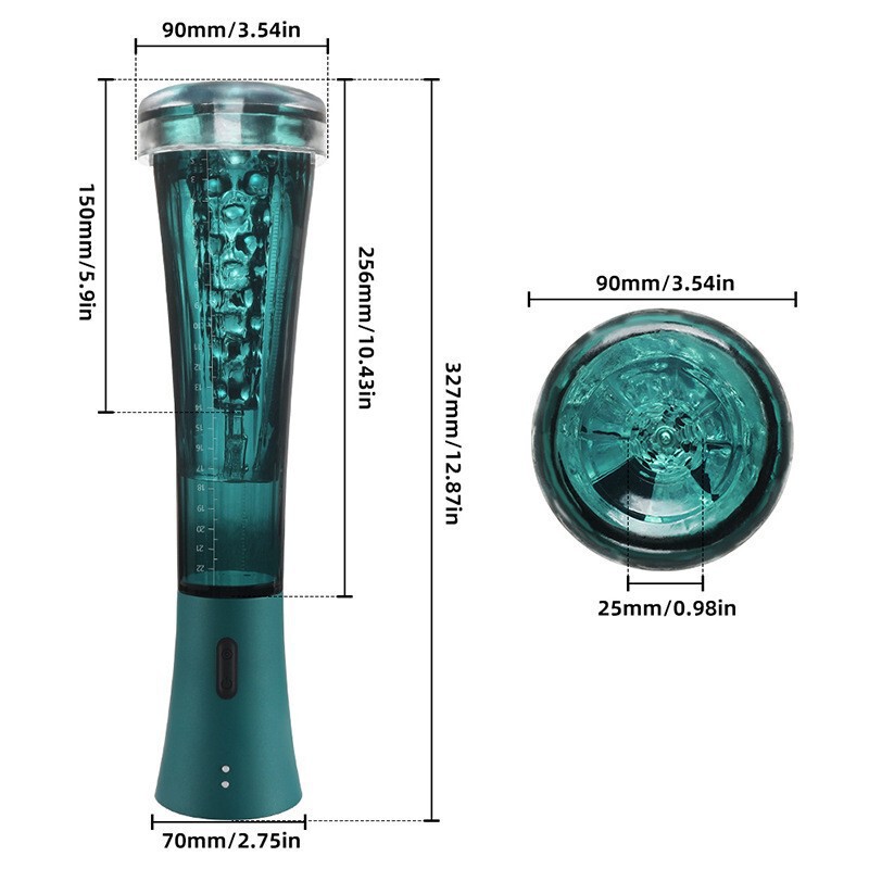 Blue Pump Aircraft Cup Fully Automatic Vacuum Suction Clamp Male Trainer Masturbation Device Penis Stretching Physical Enlarger Cross-Border