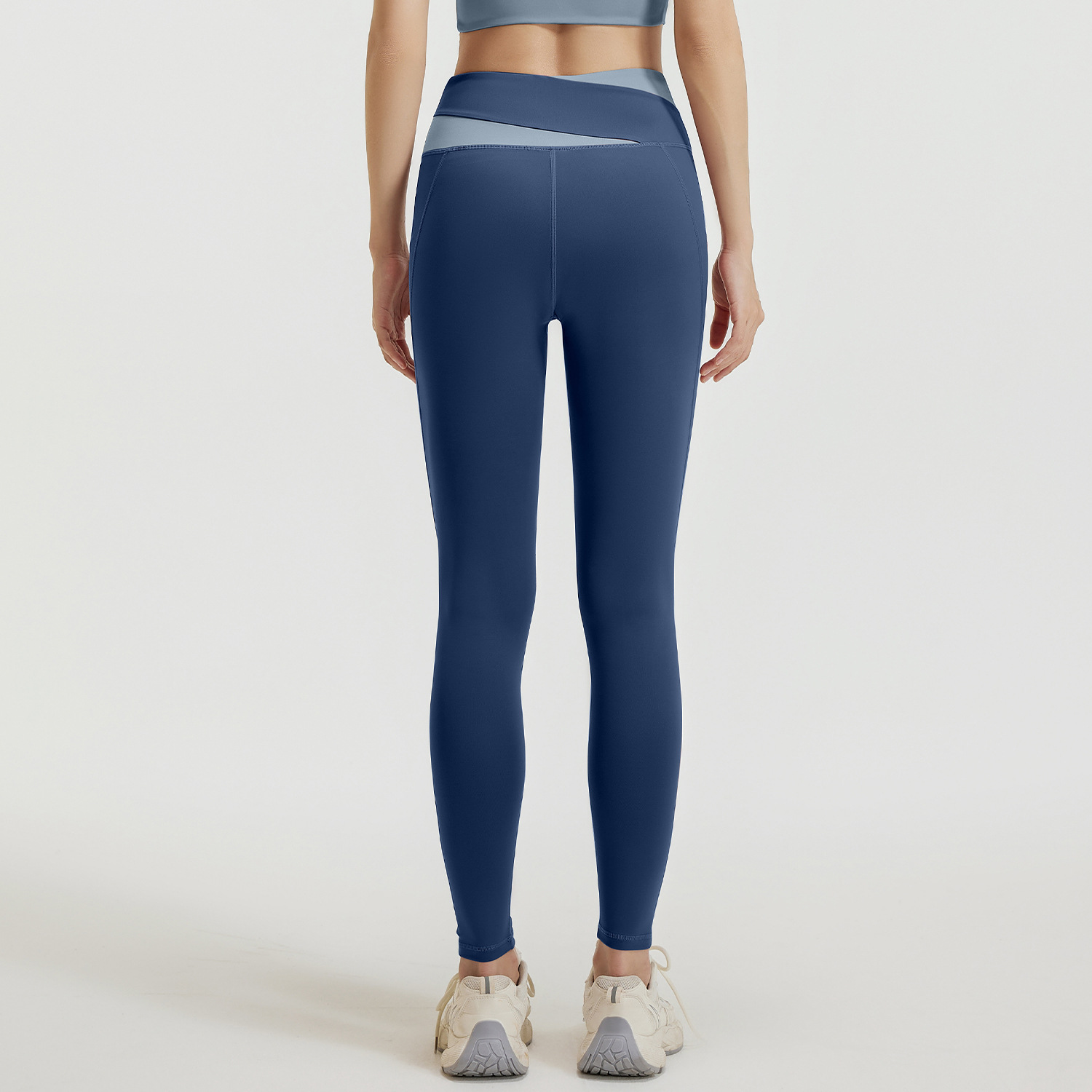 Juyitang pantalones de yoga con costuras desnudas, cintura alta, glúteos, pantalones de fitness elásticos, pantalones deportivos para correr