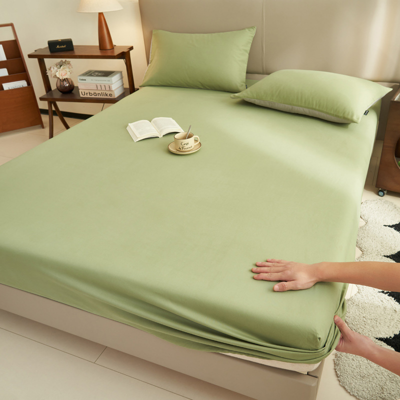 Nueva sábana de algodón puro pieza individual 100 funda de cama de algodón todo incluido funda de colchón funda de cama juego de tres piezas 2025 nuevo