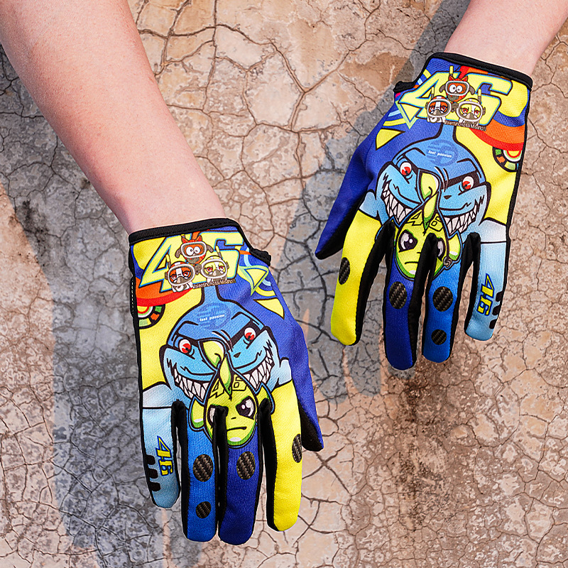 야외 오토바이 오토바이 타고 레저 미끄럼 방지 오프로드 자전거 타고 오토바이 속도 드롭 전체 손가락 통기성 천 장갑