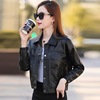 Leather jacket women 2022 spring and autumn new pattern high-grade have cash less than that is registered in the accounts lady leather jacket On the grade Little leather clothing