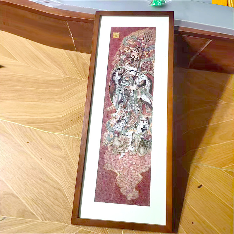 Solid Wood Picture Frame Large Size Wall Hanging 36inch 20inch Sketch 8K 4K Puzzle A3 2K Black Photo Frame Chinese Painting Long