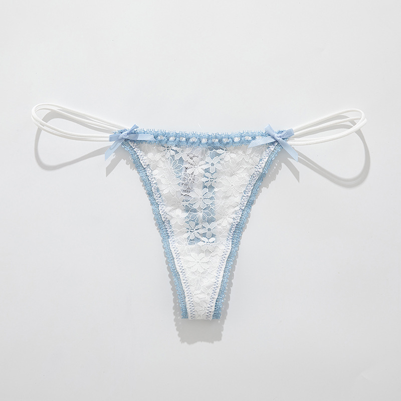 Lace Temptation Women's Sexy Invisible Sex Cotton Crotch T-pants Girls' Yoga Sports Underwear Lace Temptation Women's Sexy Invisible Sex Cotton Crotch T-pants Girls' Yoga Sports Underwear