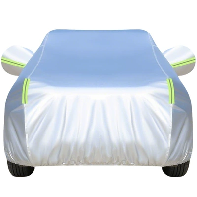 Thickened Peva Car Cover Set, Car clothing - hatchback-2s-length-3650-width-1700-height-1550-210d-oxford-silver-fleece