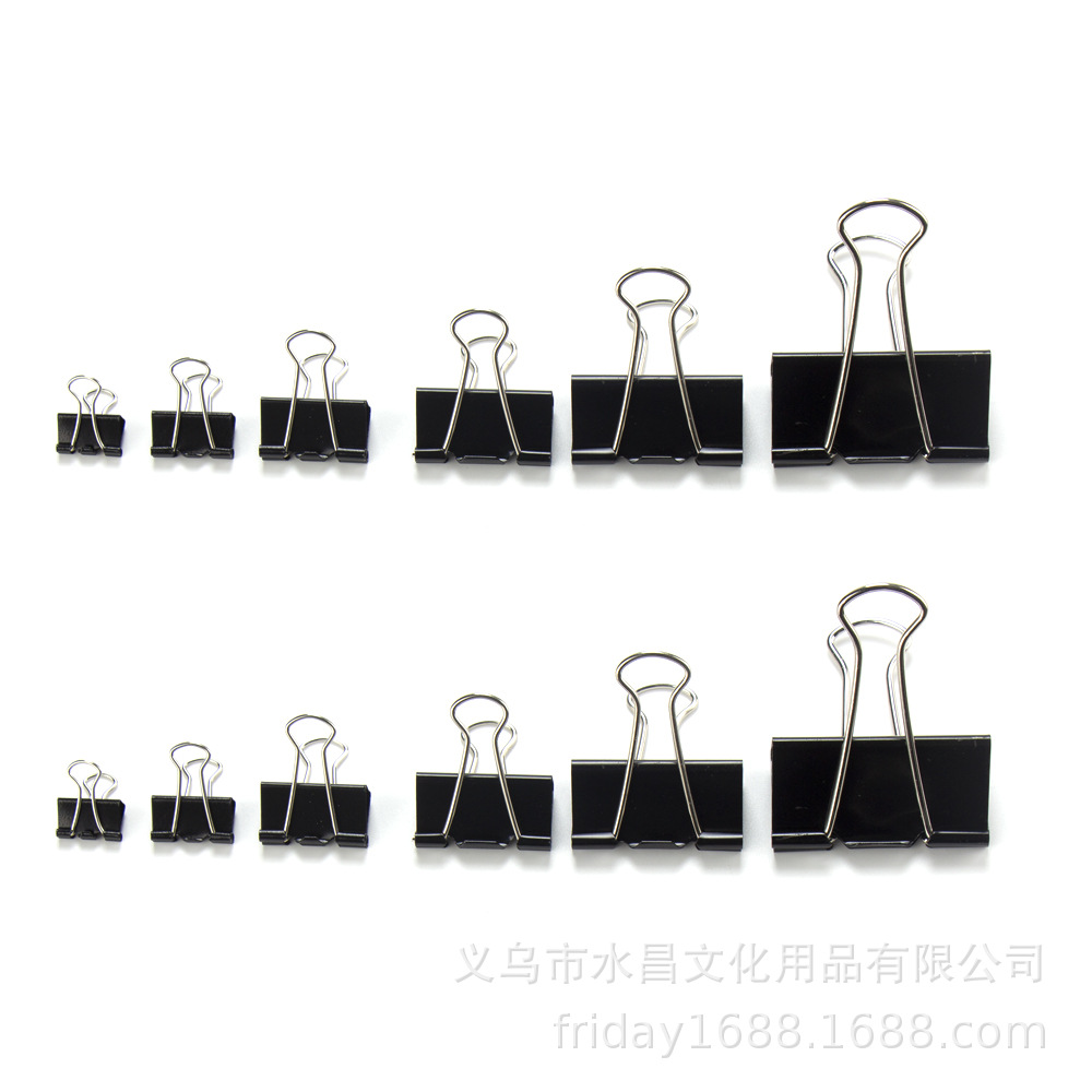 박스형 32mm 검정색 롱테일 클립, 티켓 클립, 심플한 턱시도 클립, 티켓 클립, 데스크탑 사무용품