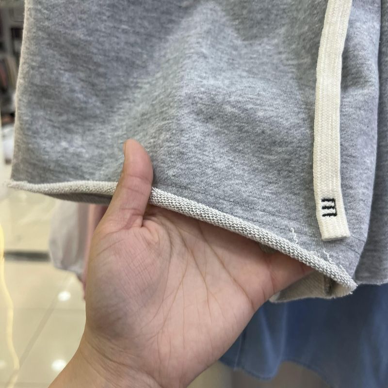 Damen Freizeithose Aus Baumwolle Mit Weitem Bein Und Kordelzug_voghion.com