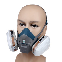 3M 6502 Silicone Anti-Toxic Mask Comfortable Dust Mask Spray Paint Face Shield Protective Mask Half Face Mask