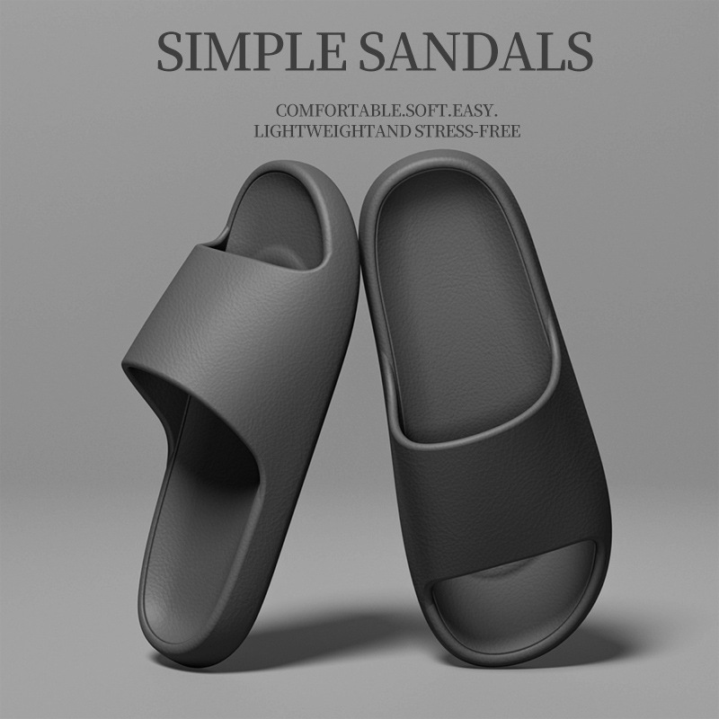 2309 가죽 패턴 샌들 블랙