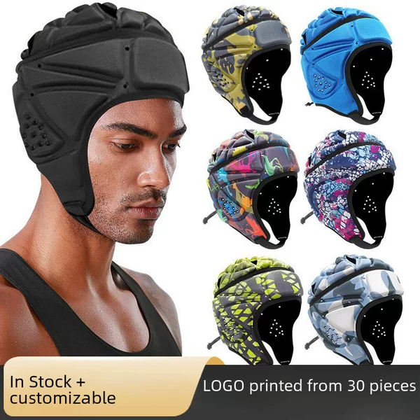 EVA Anti-collision Cap Adult Helmet Rugby Cap Soccer Goalkeeper Head Protection Curved Stick Roller Skiing Sport Cap