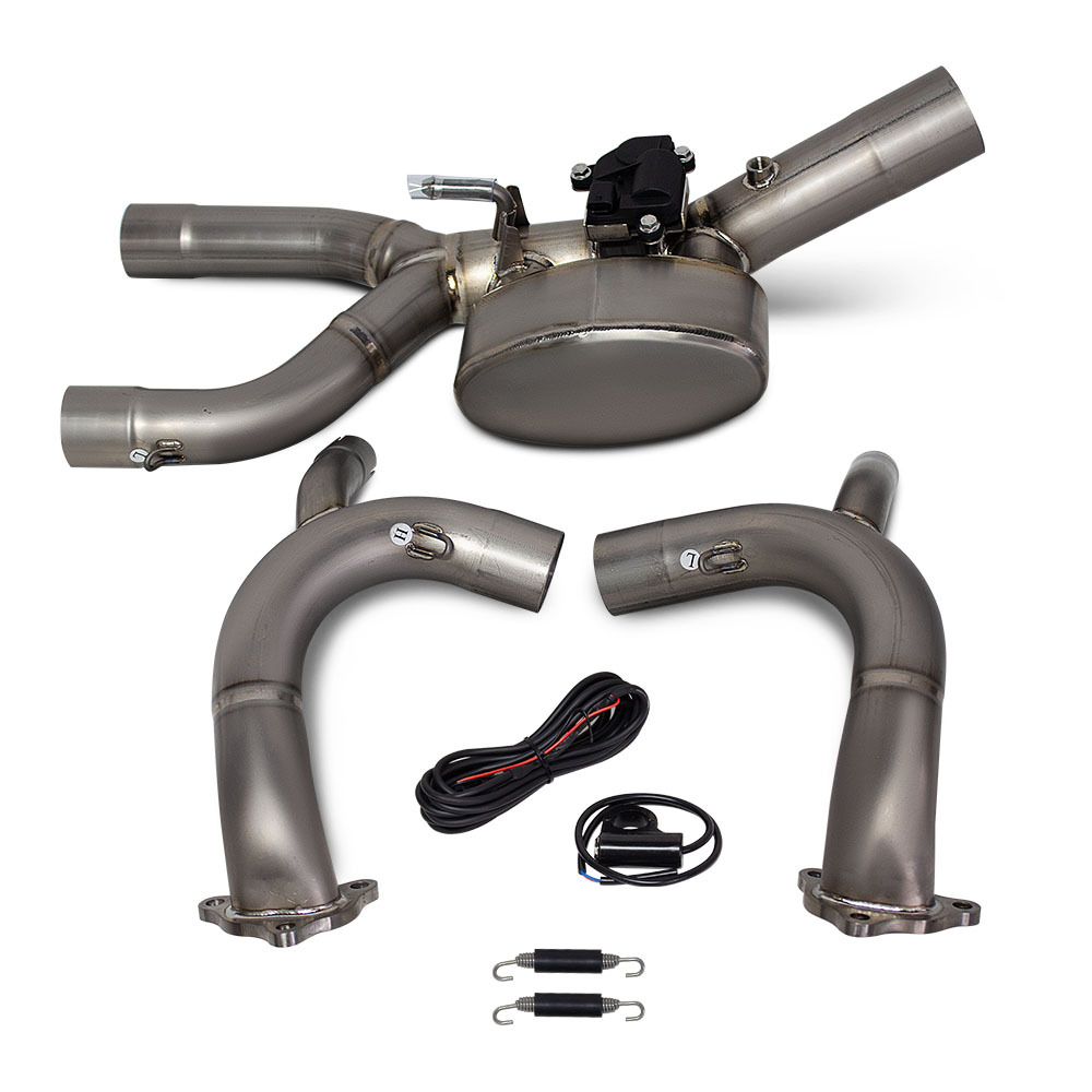 Suitable for Bmw Motorcycle Exhaust Modification R1250Gs/Adv Waterbird Valve Titanium Alloy Front Section 65mm