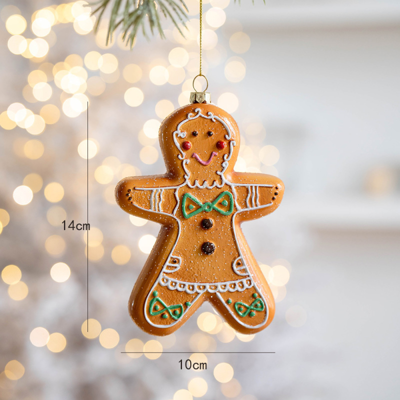 越境新品クリスマス装飾クリスマスツリー装飾ペンダント創意姜餅系老人ビスケットペンダント|undefined