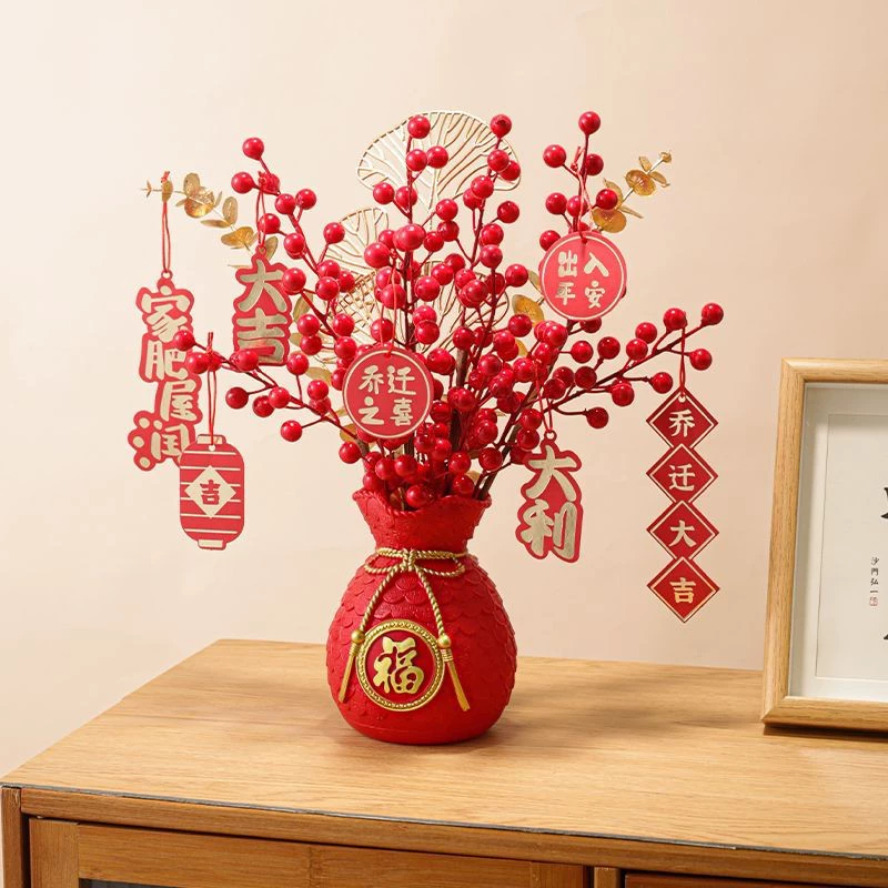 Фабрика нового моделирования красных фруктов Холли украшения