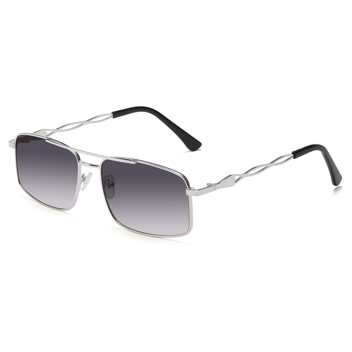 2023 nueva protección solar gafas de sol hombres de metal doble haz gafas de sol caja de negocios casual conducción pesca gafas de sol