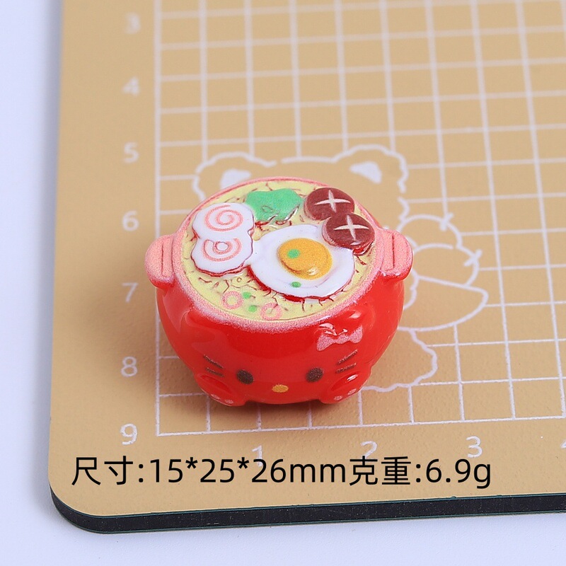 アニメ立体豪華泡麺ボウルかわいいdiyクリーム樹脂アクセサリーアクセサリー材料卸売り|undefined