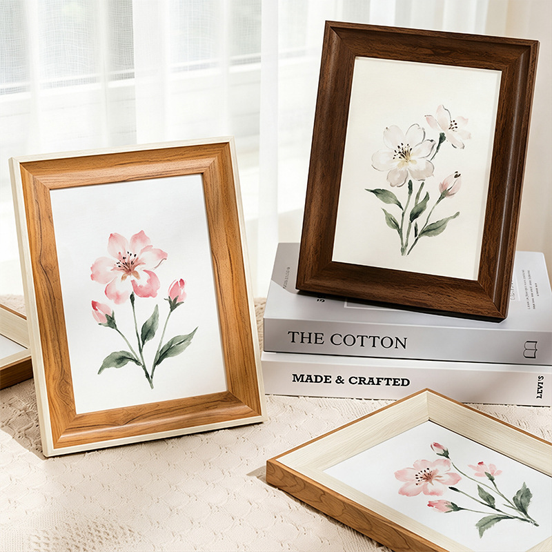 American-Style Photo Frame 6inch Photo Frame Display Stand 7inch 8inch A4 Creative Art Studio Art Photo Frame Wall Hanging Wholesale