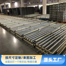 流利条货架仓库车间线棒滑移滚筒式仓储先进先出重力式流利式货架