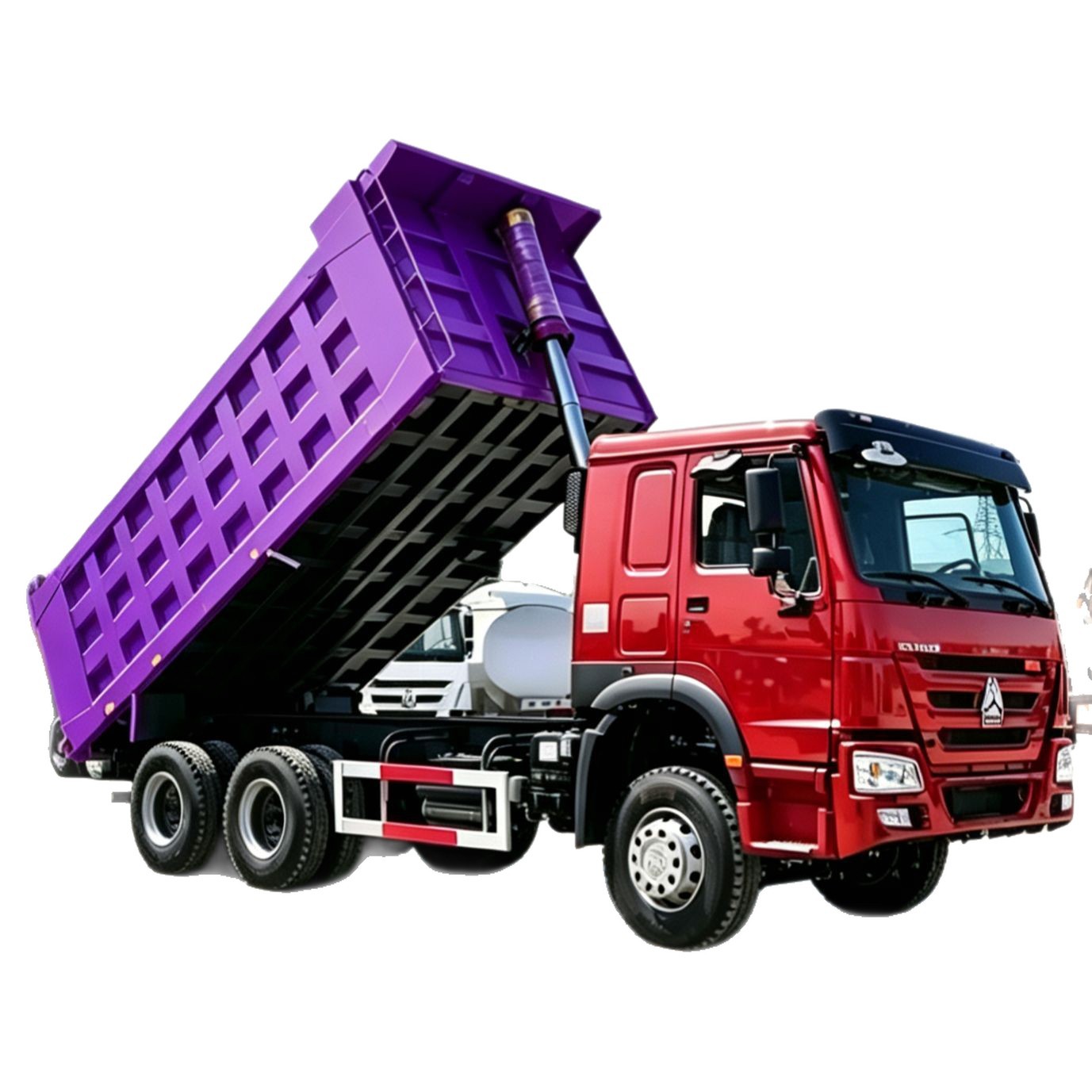 Cross-Border African Premium Howo Dump Truck, Howo Tipper Truck, Dual-Drive Dump Truck, Rear Eight-Wheel 371-Horsepower Truck