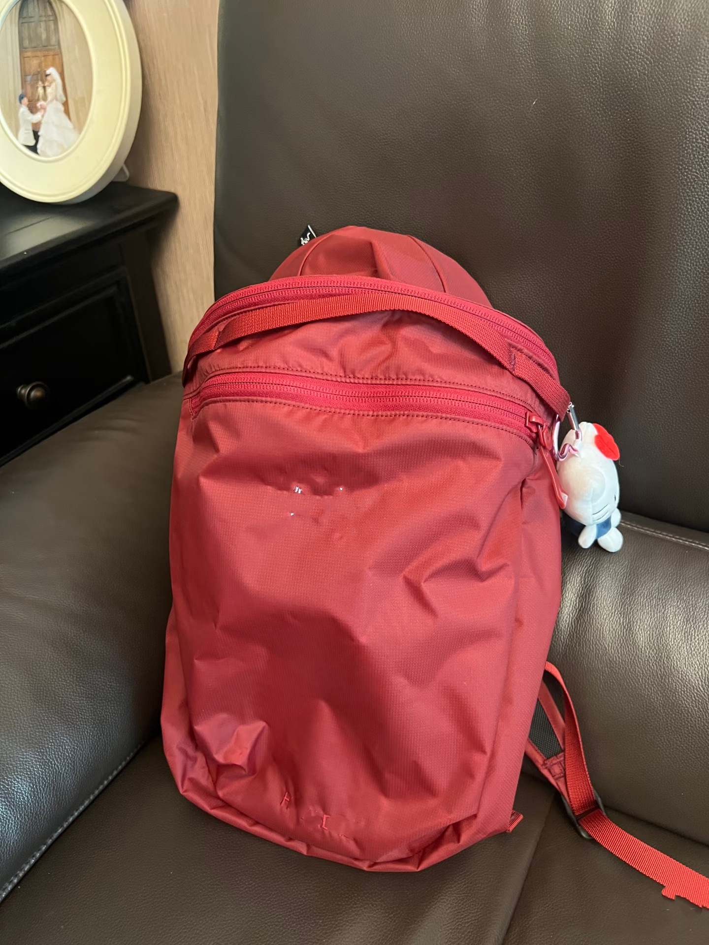 Marca de marea esqueleto de pollo 15L mochila de bordado impermeable, mochila deportiva ligera, bolsa de viaje al aire libre unisex