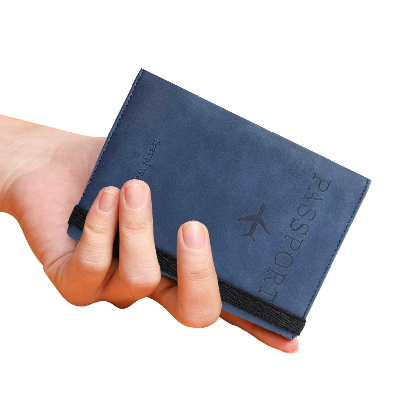 Портмоне для паспорта (из кожзаменителя) с блокировкой RFID, мультикарточный дорожный кошелек, 15×11×1 см