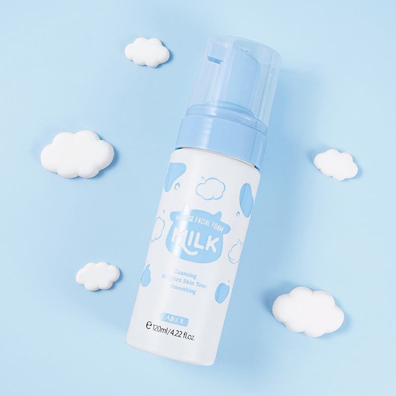 LAIKOU milk cleansing mousse 120ml face cleansing pore skin care wholesale temu shrimp skin LAIKOU milk cleansing mousse 120ml face cleansing pore skin care wholesale temu shrimp skin