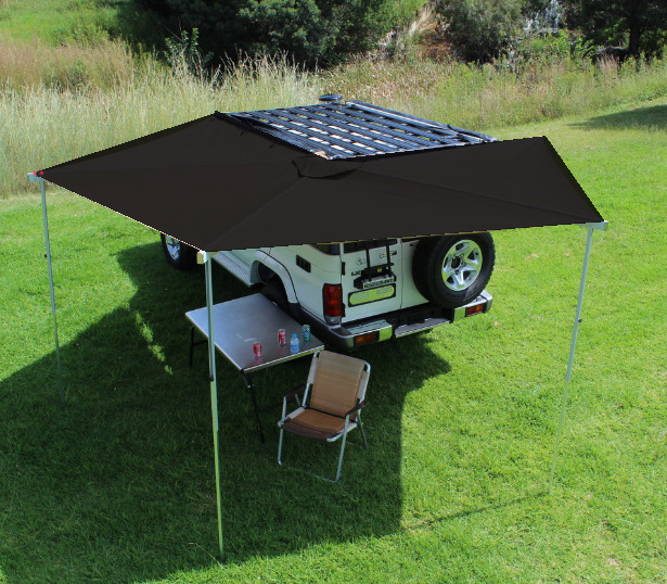 Aluminum Shell Car Side Camper Tent Awning Canopy 270 Off-road Vehicle Fan Camping Sunscreen Car Side Account