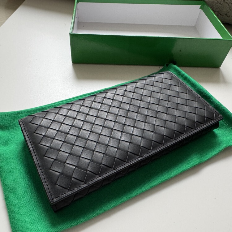 Hand-woven cowhide women's men's long wallet coin purse suit holder leather wallet two-fold wallet Hand-woven cowhide women's men's long wallet coin purse suit holder leather wallet two-fold wallet