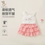 短袖夏季女童娃娃领裙子