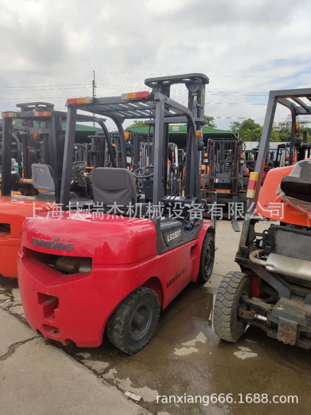 供应龙工3.5吨柴油叉车 高门架