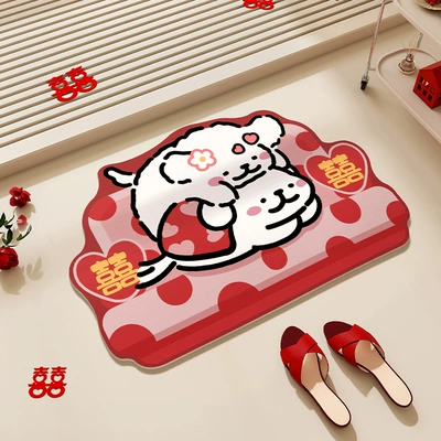 Floor Mat Quick-Drying Non-Slip Bathroom | Avtomobil döşəmə paspasları - daily-happiness-4060cm-diatom-mud-second-generation