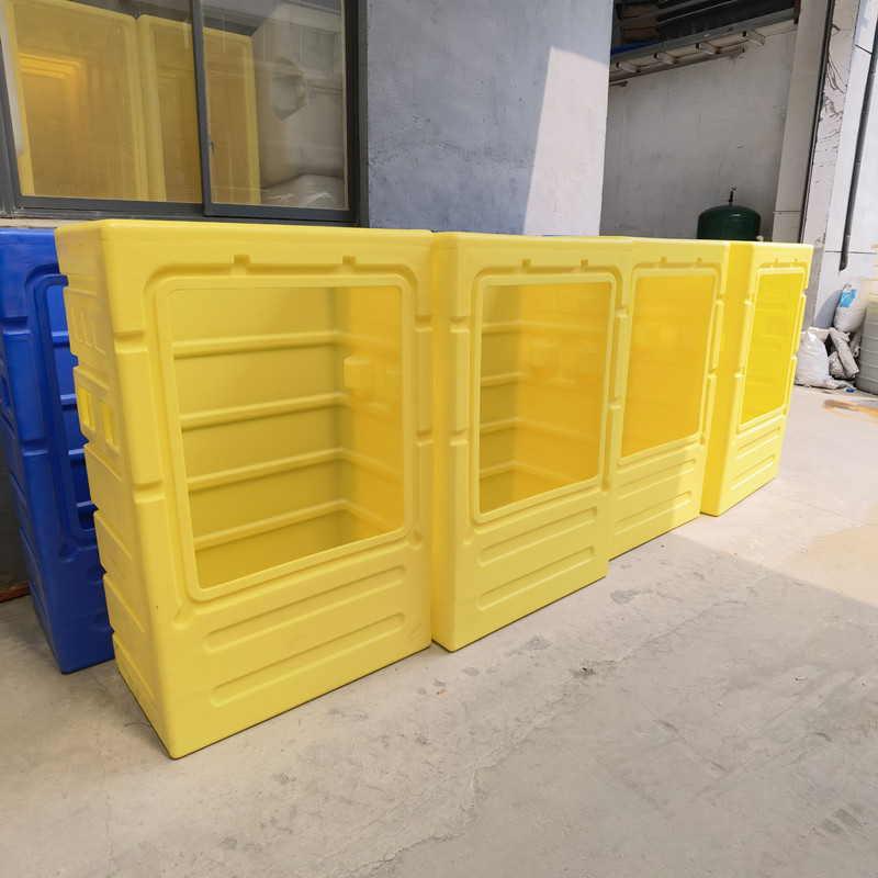 华社高端布草笼1000L推布收纳车超大承重静音滚塑异形加工